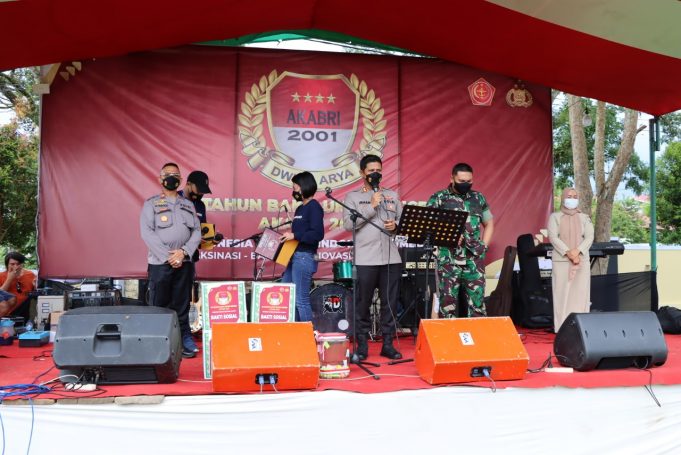Vaksinasi Massal AKABRI 2001, Kapolres Kotamobagu : Semoga akhir tahun 2021 Kotamobagu bisa capai 80 hingga 100%