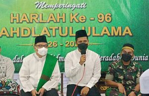 Dzikir & Istigosah Harla NU Ke-96, Ketua Cabang NU turut doakan Kapolres Kotamobagu serta jajaran.