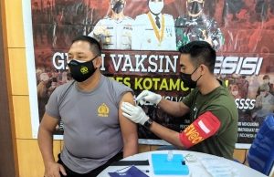 Vaksin Dosis III semakin diminati, stok (booster) di Gerai Vaksinasi Polres Kotamobagu mencukupi untuk masyarakat.