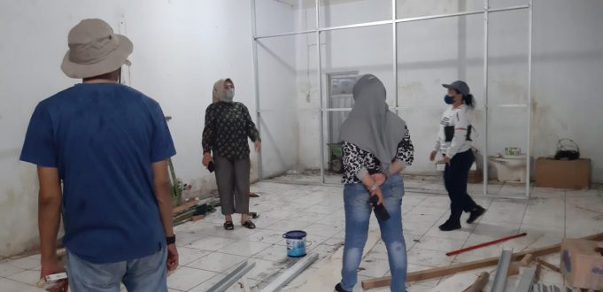 Pastikan pelayanan masyarakat tak terhambat, Walikota Kotamobagu tinjau langsung finishing gedung Polres sementara.