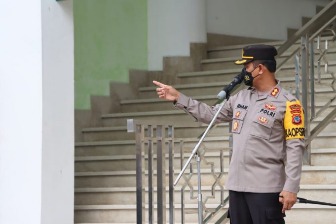 Sampaikan commander wish sebelum masuki gedung sementara Polres Kotamobagu, ini yang menjadi penegasan Kapolres Kotamobagu.