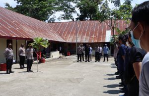 Pelantikan Sangadi Terpilih Kab Bolmong, Polres Kotamobagu terjunkan Personel lakukan Pengamanan.