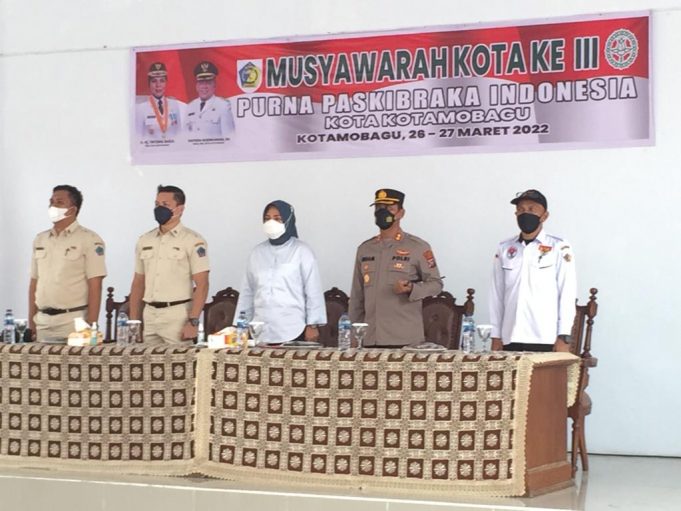Kapolres Kotamobagu Hadiri Pembukaan Musyawarah Kota Ke-III Purna Paskibraka Indonesia Kota Kotamobagu