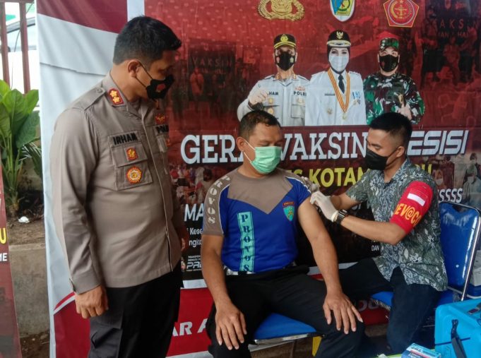 Polres Kotamobagu gelar Vaksin Presisi di gedung sementara eks-UDK