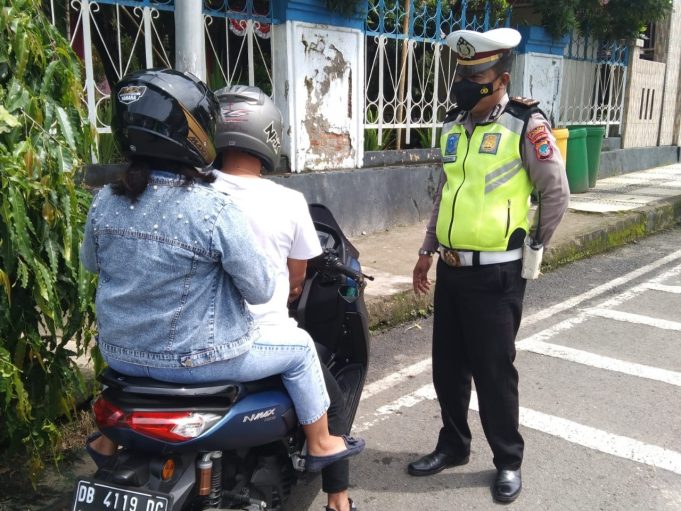 Patuhi Prokes dan Disiplin Berlalulintas, Satlantas Polres Kotamobagu Gelar KRYD