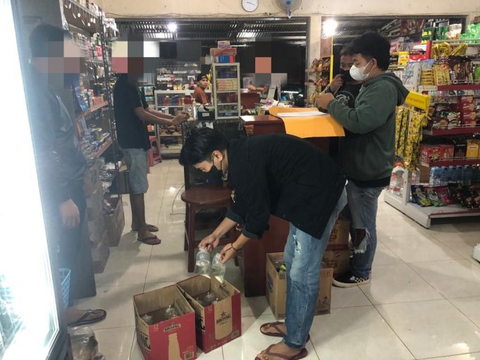 Puluhan liter Miras diamankan Polsek Kotamobagu saat operasi KRYD