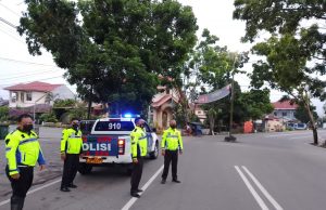 Cegah Balapan Liar, Sat Lantas Polres Kotamobagu Gencarkan Patroli Subuh