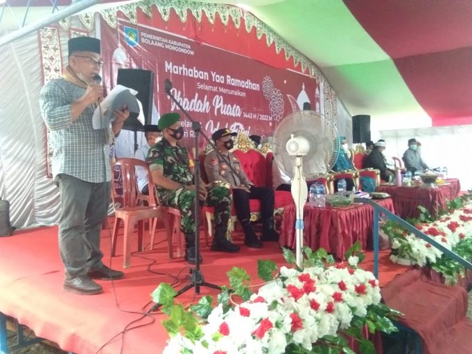Kapolsek Lolayan Hadiri Safari Ramadhan Bupati Bolmong di Tanoyan Selatan