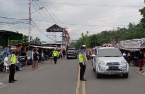 Cegah Kemacetan Arus Lalin Di Pasar Ramadhan, Satlantas Polres Kotamobagu Terjunkan Personel