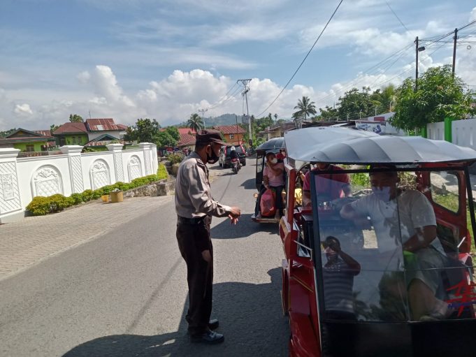 Jelang Idul Fitri 1443 Hijriah Polsek Kotamobagu Semakin Tingkatkan Kesadaran Masyarakat Terkait Prokes.