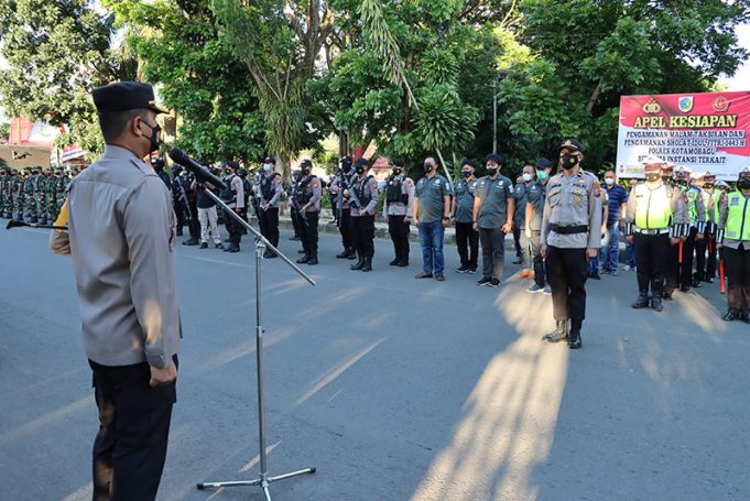 Apel Kesiapan Pengamanan Idul Fitri 1443 H, Kapolres Kotamobagu : Tak Ada Pawai Takbiran