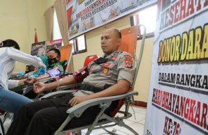 Sukses Gelar Bakti Kesehatan Hari Bhayangkara Ke – 76, Polres Kotamobagu Terbanyak Sumbangkan 156 Kantung Darah.