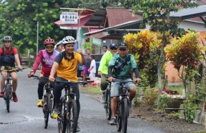 Polri Gelar Fun Bike Serentak Se-indonesia, Kapolres Kotamobagu Pimpin Langsung Rombongan Pesepeda.