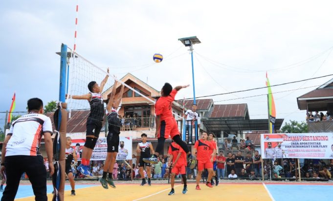 Turnamen Bola Voli Kapolres Cup Se-Bolmong Raya Dalam Rangka Hari Bhayangkara ke-76 Resmi Dibuka