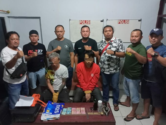 Cetak dan Edarkan Uang Palsu, Dua Orang Diduga Pelaku Dibekuk Tim Resmob Polres Kotamobagu