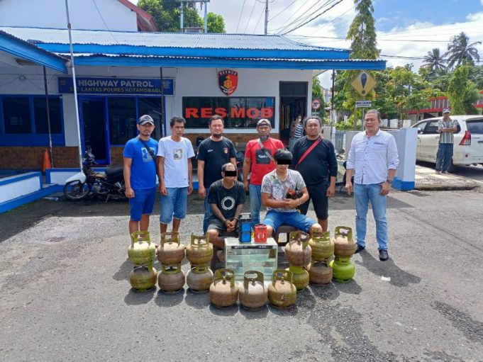 Beraksi di 15 TKP, Pelaku Pencurian 15 Tabung Gas LPG Dibekuk Tim Resmob Polres Kotamobagu