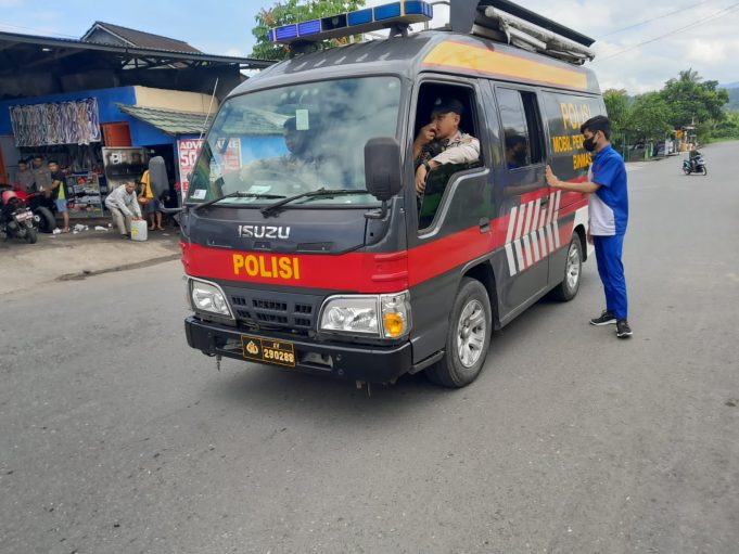 Laksanakan Himbauan Secara Mobile, Sat Binmas Gunakan Mobil Penyuluhan di Area Keramaian