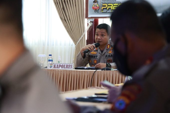 Pimpin G.O & Anev Bulanan, Kapolres Soroti Kasus Menonjol yang dilaporkan di Polres Kotamobagu