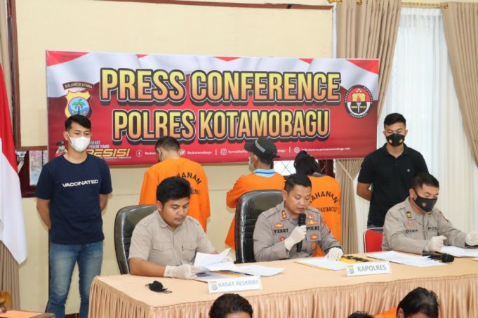 Kapolres Kotamobagu Rilis Penanganan Kasus Judi, BBM dan PETI Selang Januari hingga September 2022