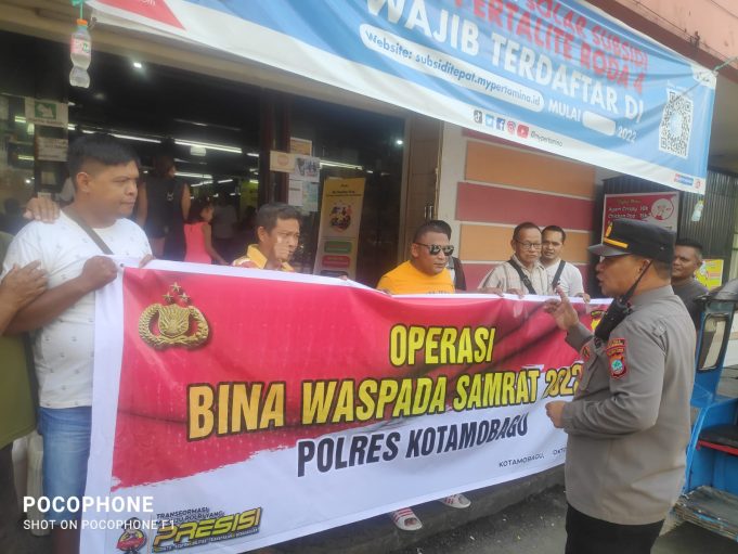 Hari Ke-2 Operasi Bina Waspada, Polres Kotamobagu Minta Dukungan Masyarakat Tangkal Paham Radikal & Anti Pancasila