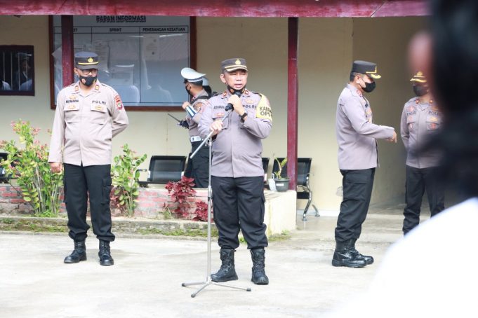 Operasi Zebra Samrat 2022 Dimulai, Kabag Ops Terlebih Dahulu Himbau Personil Polres Kotamobagu
