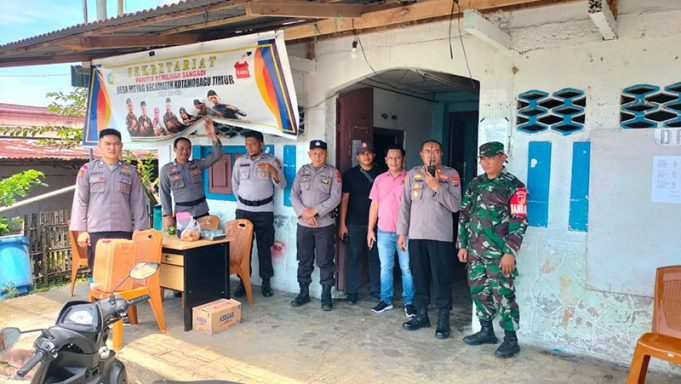 Pasca Pungut Suara, Polres Kotambagu Amankan Rapat Pleno Rekapitulasi Perolehan Suara di PPS