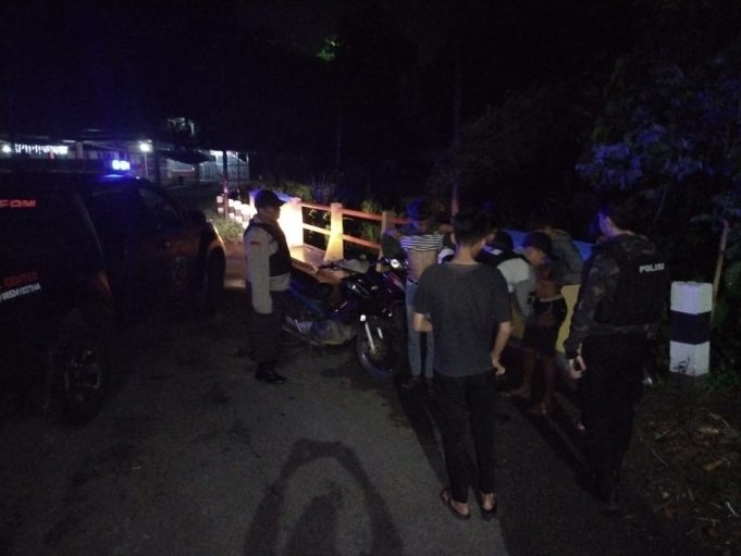 Lakukan Patroli Malam Hari, Tim Presisi Polres Kotamobagu Bubarkan Pesta Miras