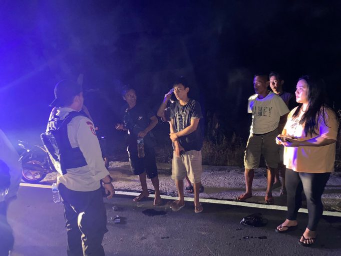 Patroli Presisi Bubarkan Pesta Miras Di Kelurahan Mongondow