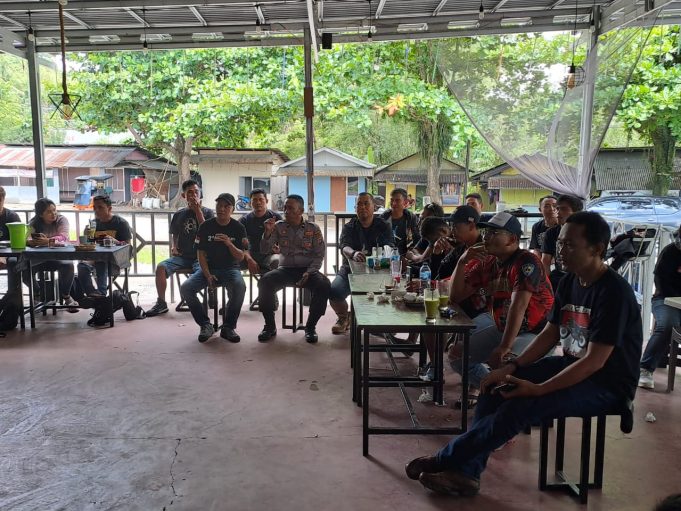 Personil Polsek Kotamobagu turut hadiri kegiatan Anniversary Ke-12 Brigade RX King Kotamobagu