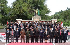 Wakapolres Kotamobagu Hadiri Upacara Ziarah Nasional Dalam Rangka Peringatan Hari Pahlawan Ke-77