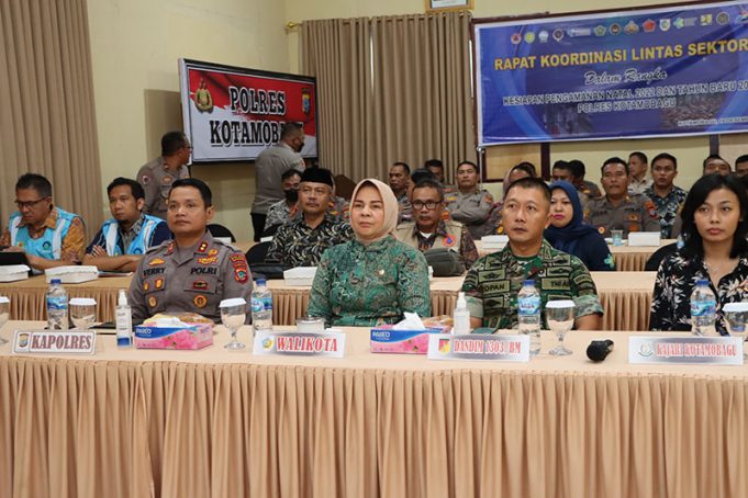Jelang Pengamanan Nataru Kapolres Bersama Forkopimda Kotamobagu Ikuti Rakor Lintas Sektoral