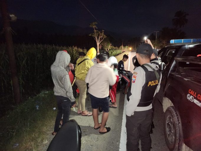 Berbekal Aduan Masyarakat Team Patroli Presisi Berhasil Gagalkan Balapan Liar Di Jalan Bubak