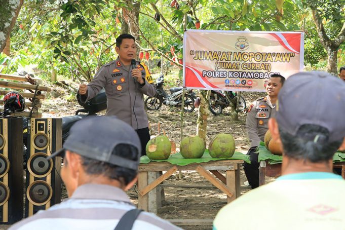 Jumat Curhat Desa Matali Baru, Kapolres Kotamobagu Serap Informasi Masyarakat Secara Langsung