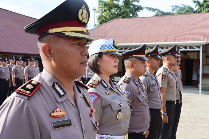 Kapolsek Kotamobagu Kini Berpangkat Kompol, Sejumlah Personil Polres Kotamobagu Naik Pangkat