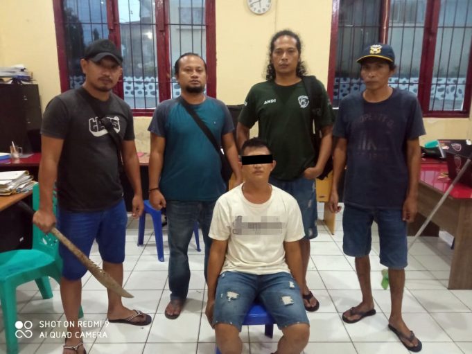 Ancam Pengunjung Pasar Dengan Sajam, Warga Genggulang di Tangkap Resmob Polres Kotamobagu