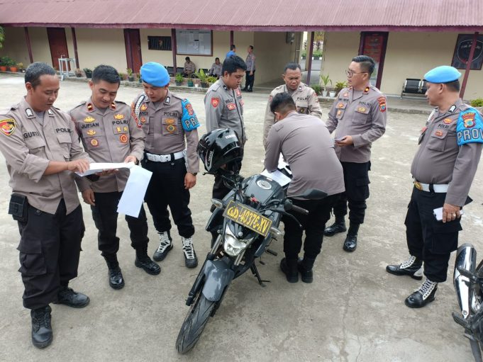 Kabag Log Polres Kotamobagu Lakukan Pemerikasaan Aset Barang Milik Negara