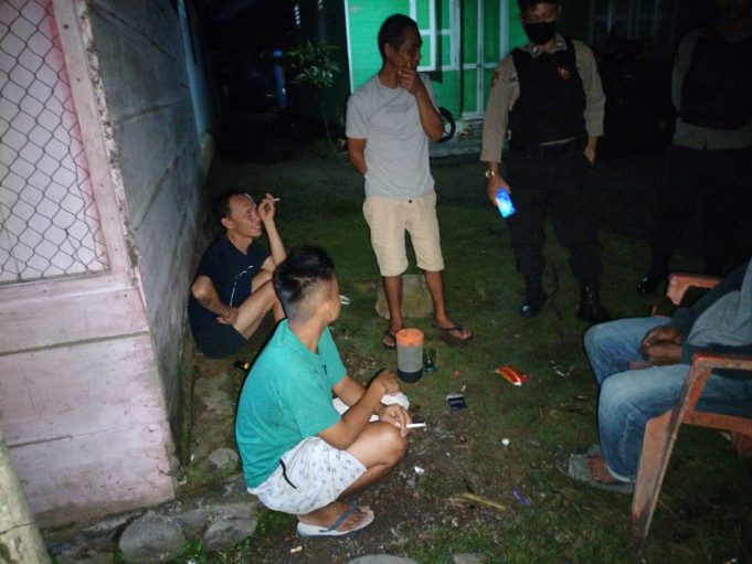 Patroli Dini Hari Cegah Kriminalitas, Tim Presisi Polres Kotamobagu Bubarkan Pesta Miras