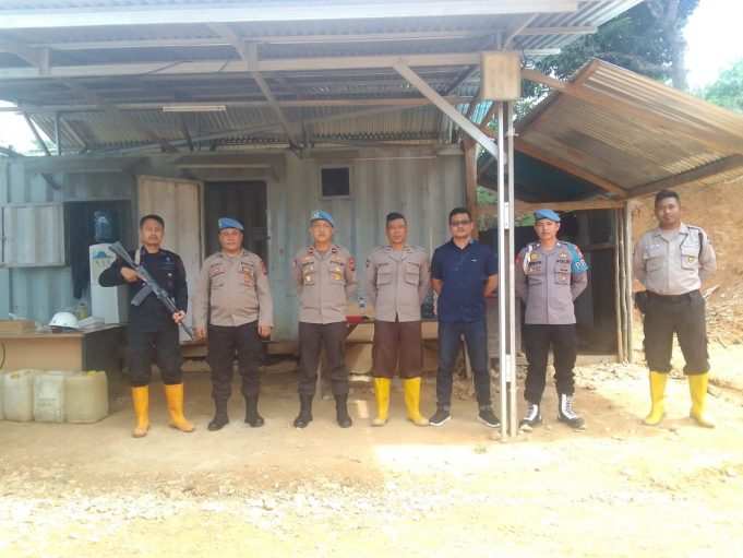 Kasi Propam Polres Kotamobagu Lakukan Pengecekan Pengamanan Terhadap Personil di PT. JRBM Bakan