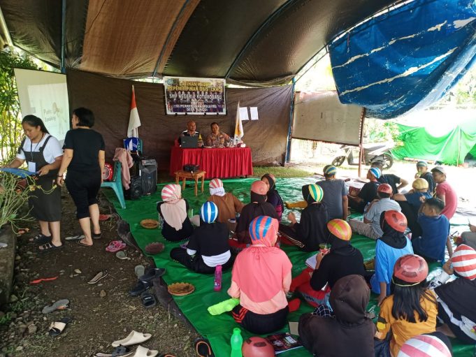 Latihan Kader Kepemimpinan Osis, Bhabinkamtibmas Berikan Pemahaman Hukum & Kriminalitas Terhadap Siswa