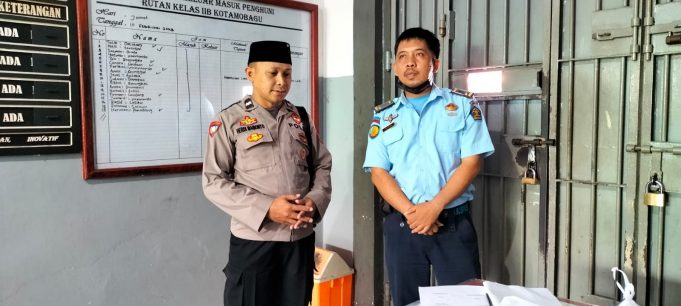 Da’i Polri Aipda Herdianto Mamonto Masuk Lembaga Permasyarakatan Kelas 2 B Kota Kotamobagu