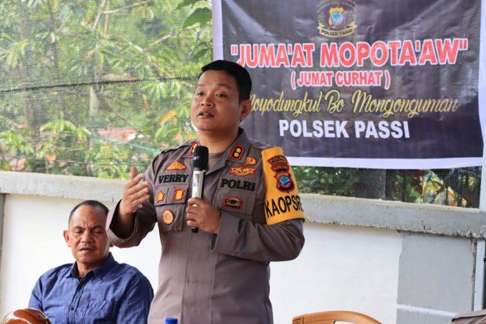 Kapolres Kotamobagu Gelar Jumaat Mopota’aw, Ini Himbauan Terkait Penculikan Anak Kepada Masyarakat Desa Otam