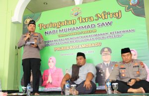 Polres Kotamobagu Gelar Peringatan Isra Mi’raj 1444 H, Kapolres Ajak Jajarannya Teladani Ketaatan Rasulullah SAW
