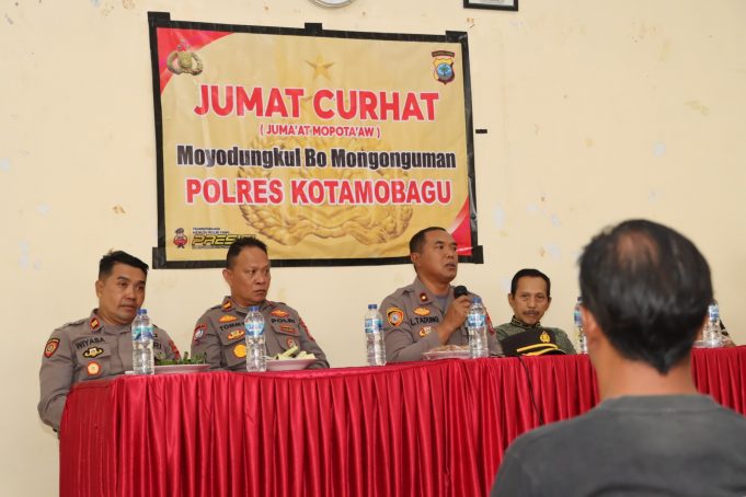 Curhat di Moyag Tampoan, Polres Kotamobagu Jamin Siap 1 X 24 Jam Hadir Merespon Aduan Masyarakat