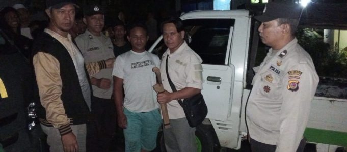 Pelaku Keributan Menggunakan Sajam di Amankan Reskrim Polsek Kotamobagu