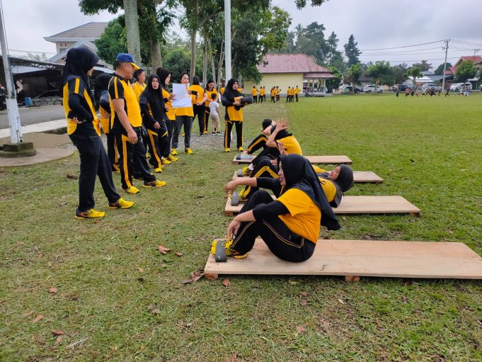 Polres Kotamobagu Lakukan Tes Kesamaptaan Jasmani Periode I Tahun 2023