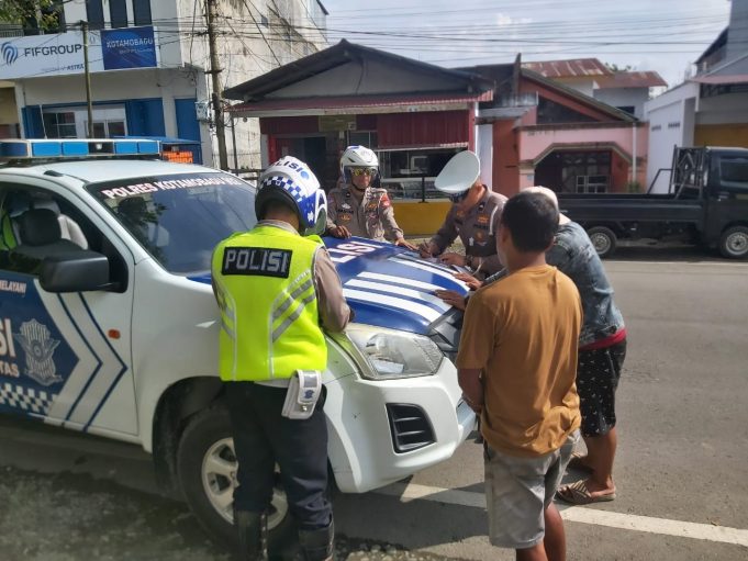 Unit Turjawali Polres Kotamobagu Dapati Beberapa Pelanggaran Lalu Lintas
