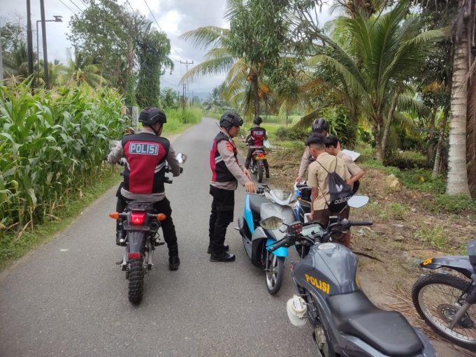 Hendak Balap Liar di Jalan Bubak, Sekelompok Pelajar di Amankan Tim Patroli Samapta