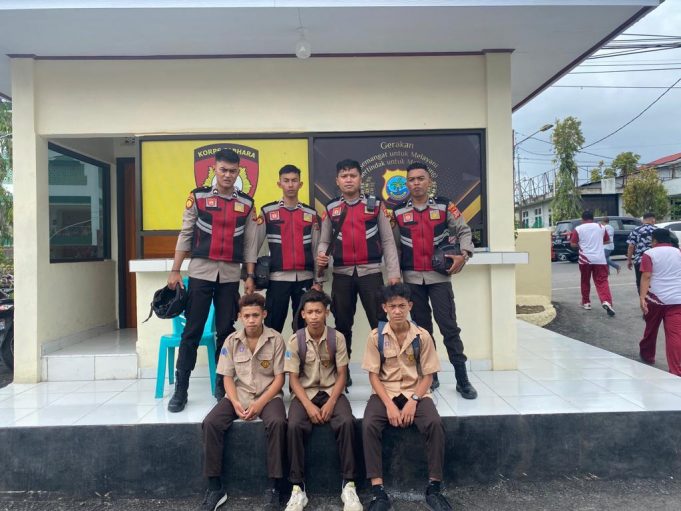 Unit Turjawali Sat Lantas Polres Kotamobagu Gagalkan Aksi Tawuran Antar Pelajar