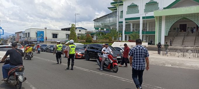 Masuki Ramadhan Ke-23, Sat Lantas Polres Kotamobagu Giatkan Pengamanan Pelaksanaan Sholat Jumat
