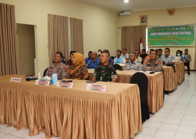 Polres Kotamobagu Gelar Rakor Lintas Sektoral Dalam Rangka Kesiapan Pengamanan Idul Fitri 1444 H